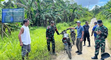 Tinjau Lokasi Marshalling Area di Hutan Karangguli