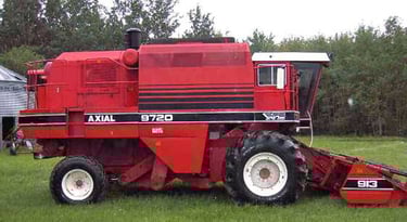 White Farm's 9720 Axial Flow Combine