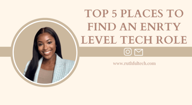 top 5 places to find entry level tech jobs cover photo