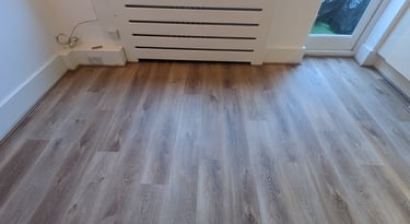 Engineered wood flooring installed by Pro Fittings Ltd in East Village, Stratford