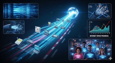 A fiber cable transmitting fast data
