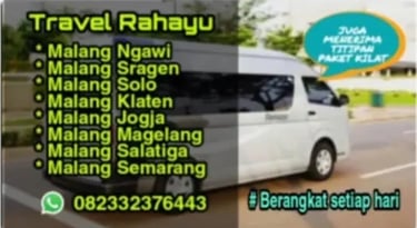 layanan Travel Rahayu Malang dari malang ke Ngawi, Jogja, Semarang dan sekitarnya dengan mobil Hiace