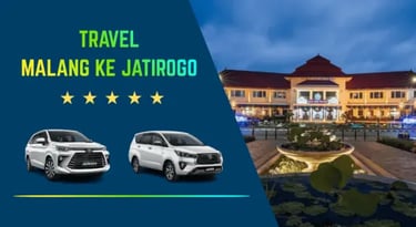 Travel Rahayu Malang rute Malang ke Jatirogo PP pakai mobil Innova warna putih dan Balai Kota Malang