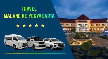 Travel Malang ke Yogyakarta pakai mobil Hiace, Luxio, Innova, warna putih