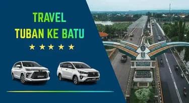Travel Tuban ke Batu menggunakan mobil Avanza dan Innova warna putuh
