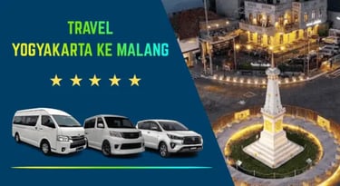 Travel Yogyakarta ke Malang pakai mobil Hiace, Luxio, Innova, warna putih