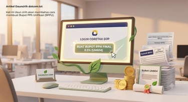 cara buat bupot pph final umkm coretax