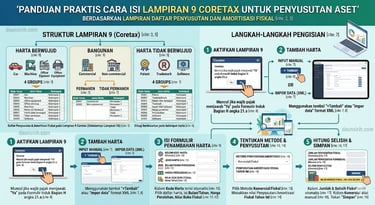 Cara Isi Lampiran 9 Coretax untuk Penyusutan Aset