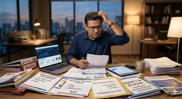 Confused investor AI Generated