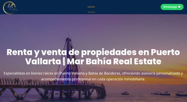 Atardecer en el Muelle de Los Muertos para Mar Bahía Real Estate en Puerto Vallarta.