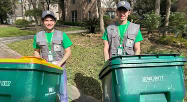 Trash Can Caddie, Caddies on Trash Day in The Woodlands. 