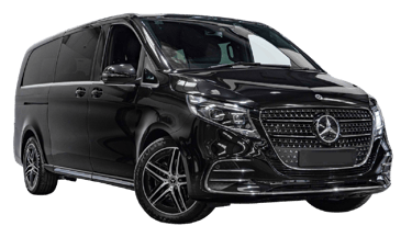 a black mercedes benz V class