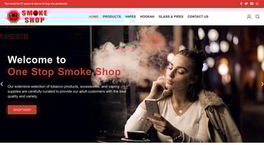 one stop smoke shop website