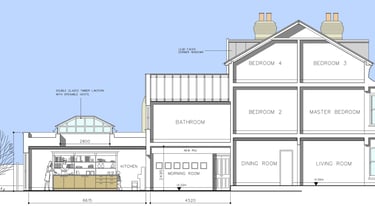 Locally listed house proposed section