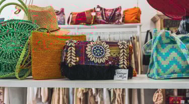 Bolso estilo boho Ibiza Ghaliaria Moda tienda en Dénia