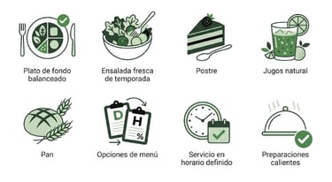 platos de fondo y platos completos 