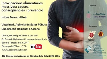 Conferència: Intoxicacions alimentàries massives