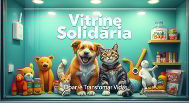 Vitrine Doações Espaço solidário para partilhar e ajudar quem mais precisa, com iniciativas de apoio