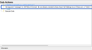 a sub - action action in the sub - action settings