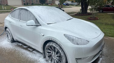 Tesla car wash Denton Tx