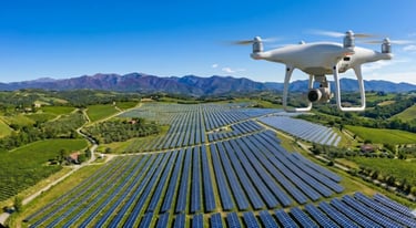 Termografia con drone per impianti fotovoltaici industriali in Liguria,Piemonte,Lombardia ed Emilia