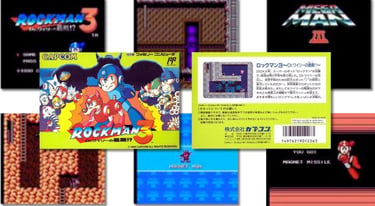 Mega Man 3 é um jogo de ação e plataforma lançado pela Capcom em 1990 para NES, sendo o 3° titulo da