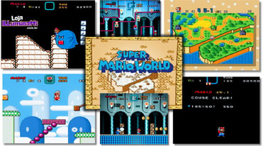 Imagens do jogo Super Mario World (protótipo) de 1988