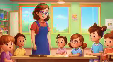 a teacher in a classroom with a teacher