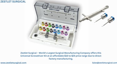 Universal Implant & Prosthetic Screw Driver Kit