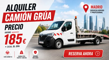 alquiler camion grua precio