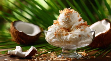 helado de coco