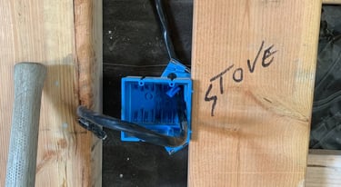 Adding outlet for stove