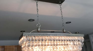 Light Fixture in Kitchen
