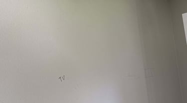 Adding outlet for wall-mounted TV