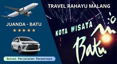 Solusi perjalanan Travel rute Juanda ke Batu dengan mobil Avanza putih dari Travel Rahayu Malang