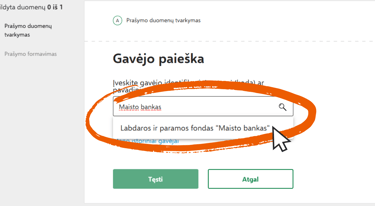 Kaip skirti 1,2 % GPM paramą „Maisto bankui“ 