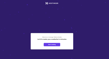 Let AI create you a website in minutes
