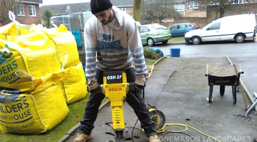Ground Work By Stonemason Landscapes Romford - Hornchurch - Gidea Park - Brentwood - Upminster