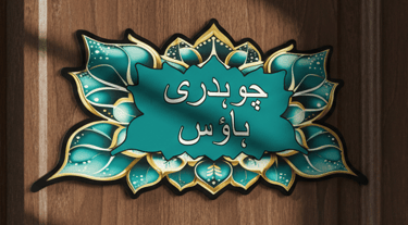 customizable cutout acrylic nameplate