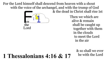 1 Thessalonians 4:16 & 17 Say it slow