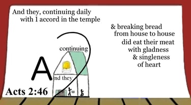 Acts 2:46 Say it slow
