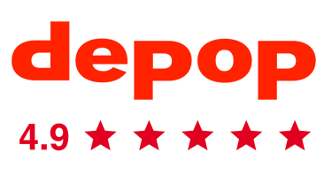 Depop 5 star rating graphic