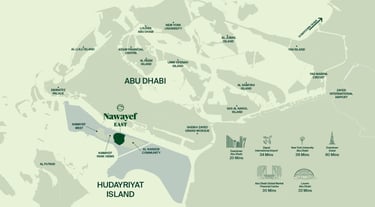 Nawayef East Heights apartments on Al Hudayriyat Island