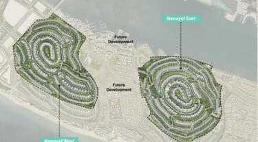 Off-plan homes in Nawayef West residential zone
