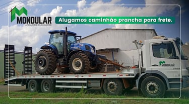 Alugar caminhão prancha Araxá Mondular