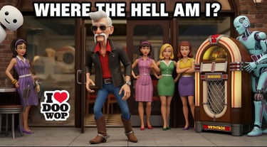 canción WHERE THE HELL AM I, doo-wop, love 60s,70s, love, 80s. VRTHTBOX