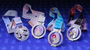 2023 Hong Kong Disneyland 10K Race Weekend 3K, 5K, 10K and Kids Medals