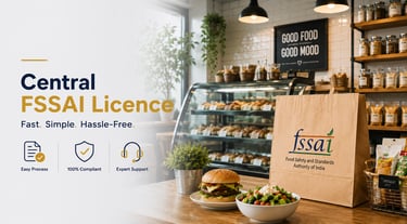 Central FSSAI Licence Registration for Manufacturers Importers and Exporters in India