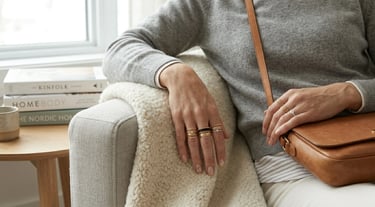 Casual everyday knuckle rings with simple chic and modern jewelry fashion styling