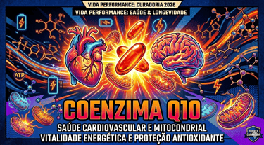 Coenzima Q10 pureza total para energia mitocondrial e coração - Vida Performance 2026.